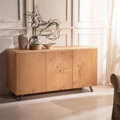 Credenza 3p. in rovere nodato immagine 1