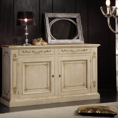 Credenza laccata 2 porte e 2 cassetti immagine 1