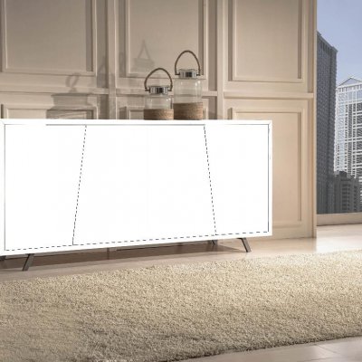 Credenza 4p. push and pull laccata immagine 1