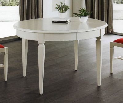 Tavolo ovale allungabile laccato immagine 1