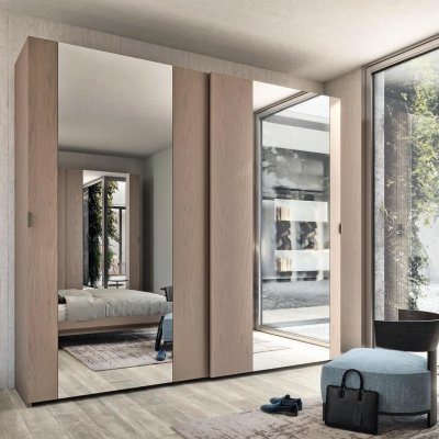Armadio 2 porte scorrevoli con specchi immagine 1