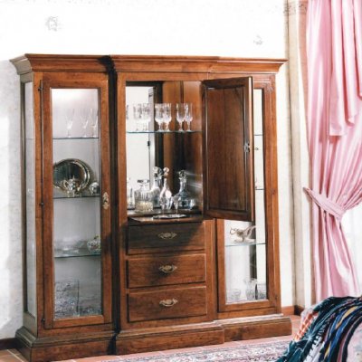 Vetrina 3 porte e 3 cassetti immagine 2