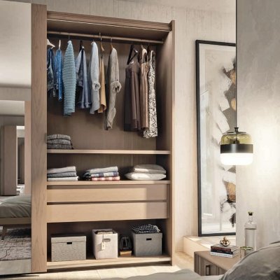 Armadio 2 porte scorrevoli con specchi immagine 2