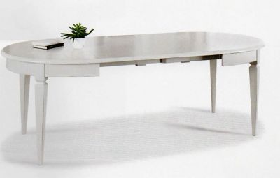 Tavolo ovale allungabile laccato immagine 2