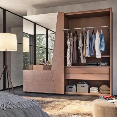 Armadio 2 porte scorrevoli con specchi immagine 2