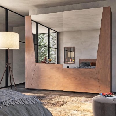 Armadio 2 porte scorrevoli con specchi immagine 1