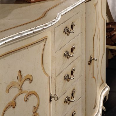 Credenza laccata 2 porte e 5 cassetti immagine 2